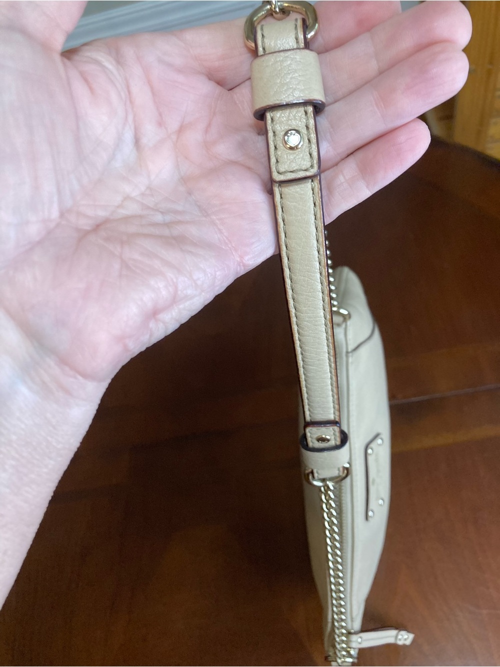 Kate Spade Berkshire Road Adela |Taupe Pebbled Leather Shoulder Bag - Picture 7 of 15